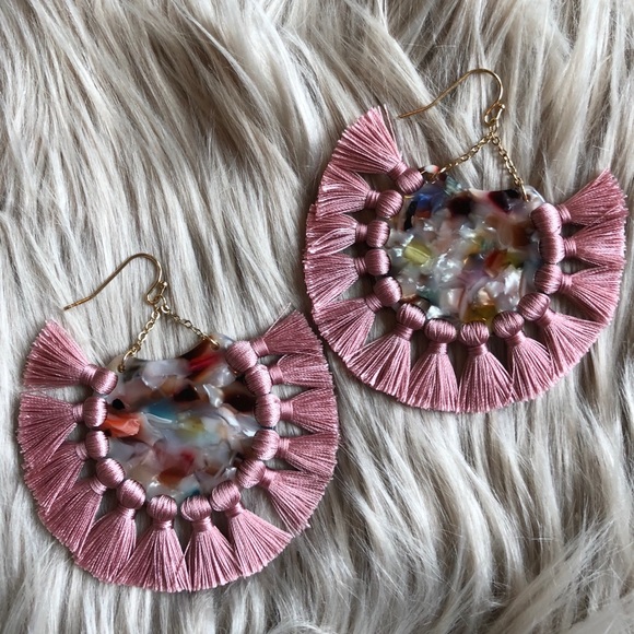Jewelry - Boho Tassel Fan Earrings